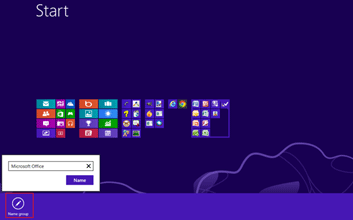 Windows 8 Start Screen Icons, Group
